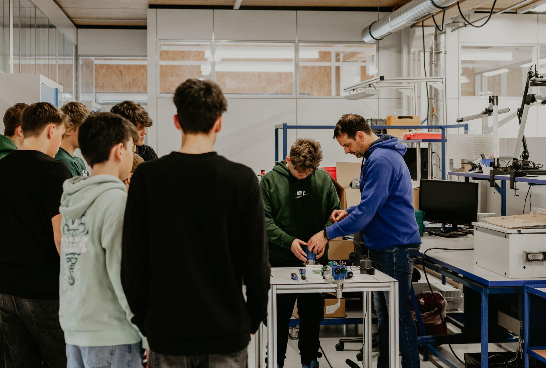 Besuch der Mittelschule Durach bei UWT