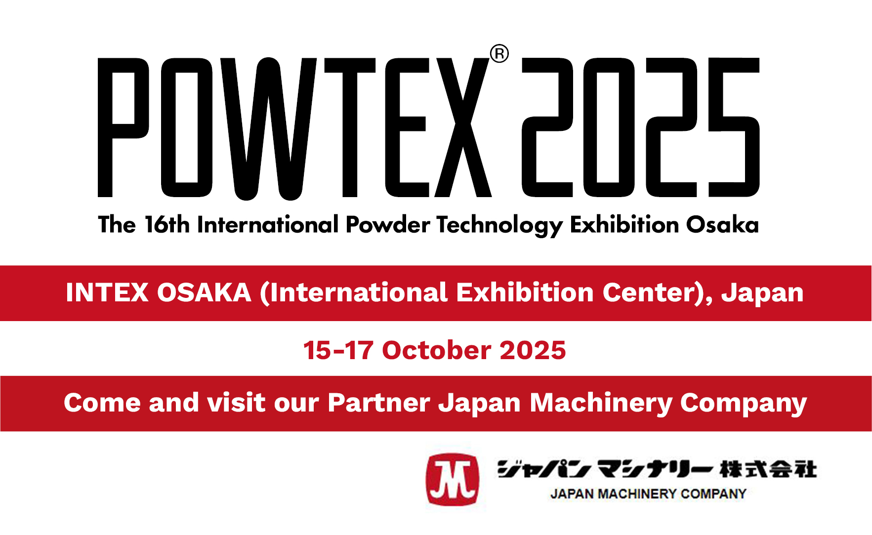 Powtex - International Powder Technology Exhibition | Osaka