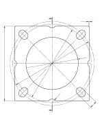Junta de brida DN50 / 2" silicona -40 ... 200 °C (-40 ... 392 °F), NR 7000 (di300122)