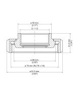 Hygienic connections (adapter) Slotted nut