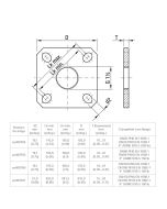 Flanges de montagem