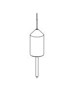 Sensor weight,rope version,Stainless steel with pin