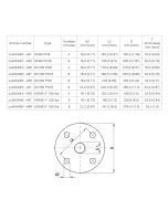 Accessories Standard flange NR 4000, DN150 PN6, EN 1092-1, 1.4404 (316L), thread G1" (zu400489)