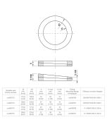 Accesorios junta de estanqueidad ajustable NR 7000, adecuada para 6" ASME B16.5 150 lbs, EPDM (zu400775)