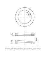 Acessórios Vedação variável NR 3000 / NR 7000 / NR 8000 conexão para DN80 PN10-40 EPDM (zu400771)