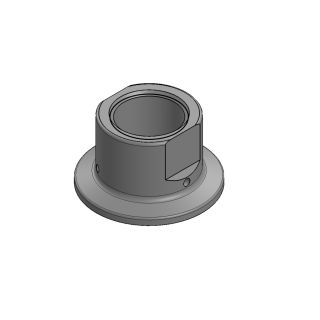 Zubehör Hygieneverschraubung (Adapter) VN7120/30, Tri-clamp DN25 (1") / DN40 (1 1/2"), Ra 0.76, Innengewinde G 3/4" (bu400650)