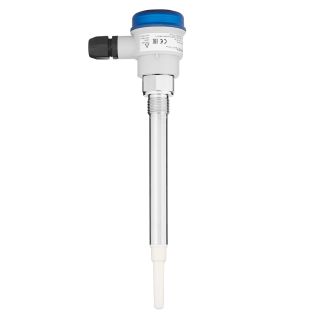 Capanivo CN 7130 - Sensor capacitivo para medição do nível pontual com versão tubo (a figura mostra a conexão do processo do lado esquerdo)