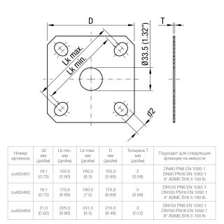 Прямоугольные монтажные