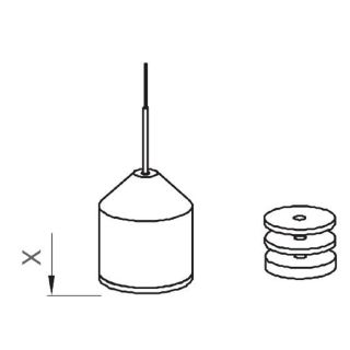 Pieza de repuesto del sensor de peso NB 3000 para medición interfase de cable, PVC con núcleo metálico (sl102230)