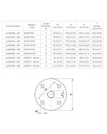 Accessories Standard flange NR 4000, 3" 150lbs ASME B16.5, 1.4404 (316L), thread G1" (zu400495)