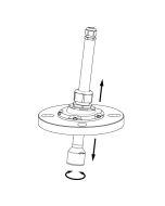 Accesorios Soporte giratorio NR 4000, adecuado para DN100 / 4", rosca interior NPT1", PP GF30 (zu400473)