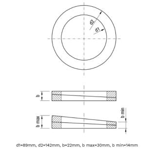 Accesorios junta de estanqueidad ajustable NR 3000 / NR 7000 / NR 8000, adecuada para DN80 PN10-40, EPDM (zu400771)